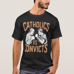 Camiseta Católicos vs Convictos Citação Engraçada Para Sas