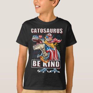 Camiseta Catossauro Engraçado Dinossauro Meowica