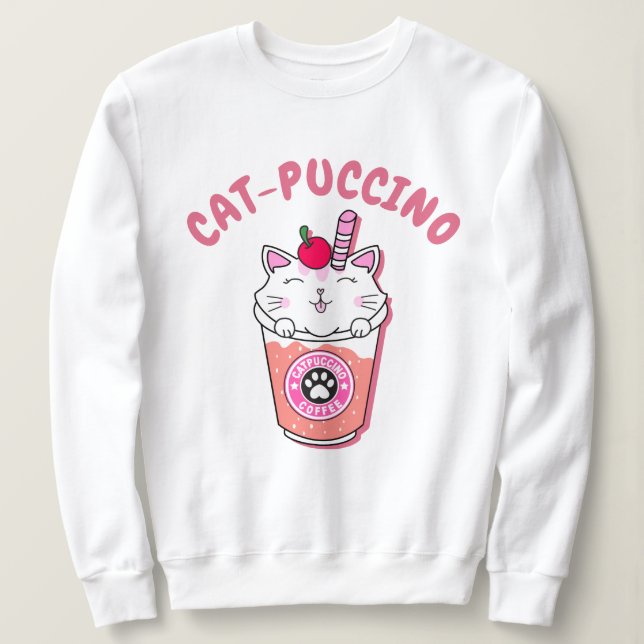 Camiseta Catpuccino (Frente do Design)