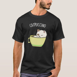 Camiseta Catpuccino Gato De Gatinho Engraçado Na Taça
