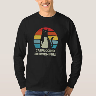 Camiseta Catpuccino Meownings Café Cat Caffeine Kitten