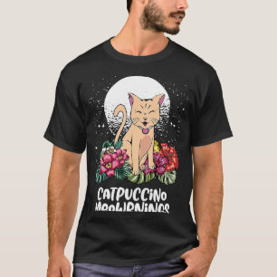 Camiseta Catpuccino Meownings Café Cat Caffeine Kitten