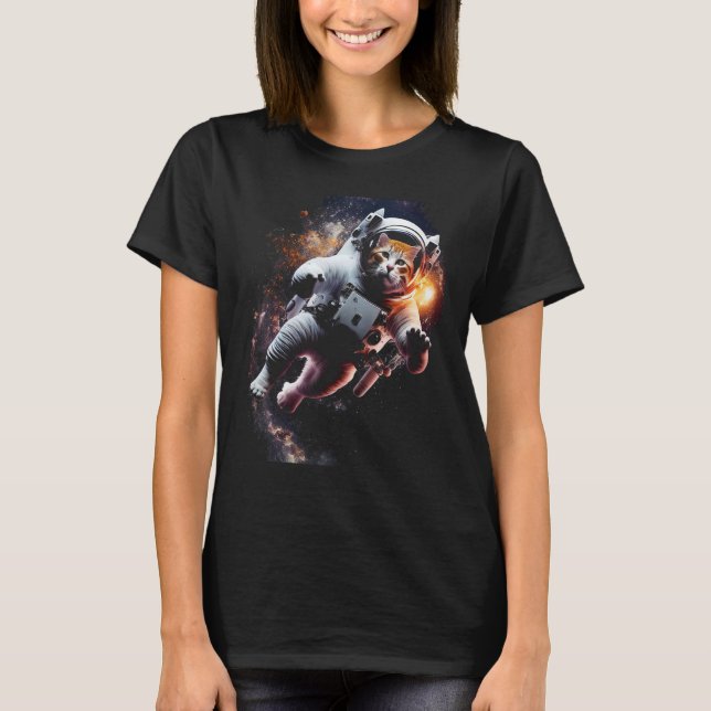 Camiseta Catronaut Cat Astronauta (Frente)