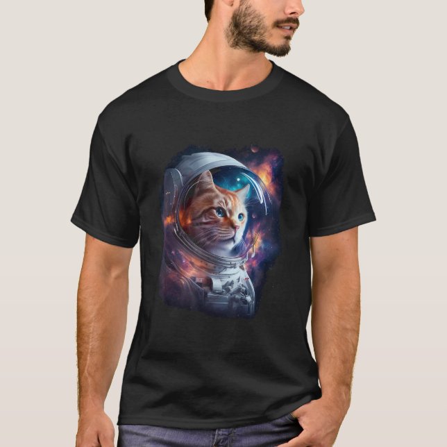 Camiseta Catronauta Gato Astronauta gato espacial 5 (Frente)