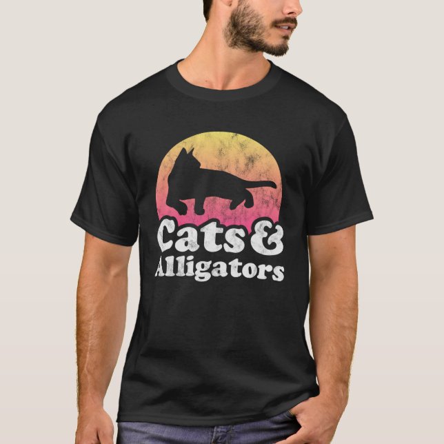 Camiseta Cats and Alligators Alligator for Men Women Boys o (Frente)