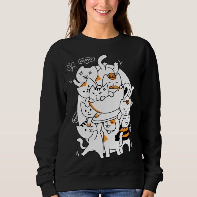 Camiseta Cats and Coffee (Frente)
