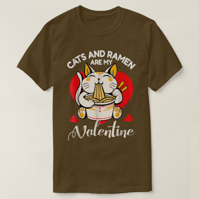 Camiseta Cats and Ramen  (Frente do Design)