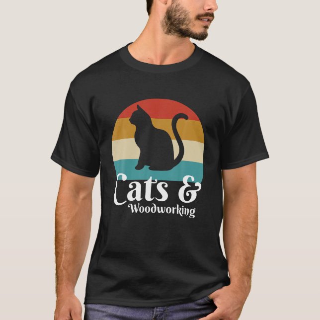 Camiseta Cats And Woodworking (Frente)