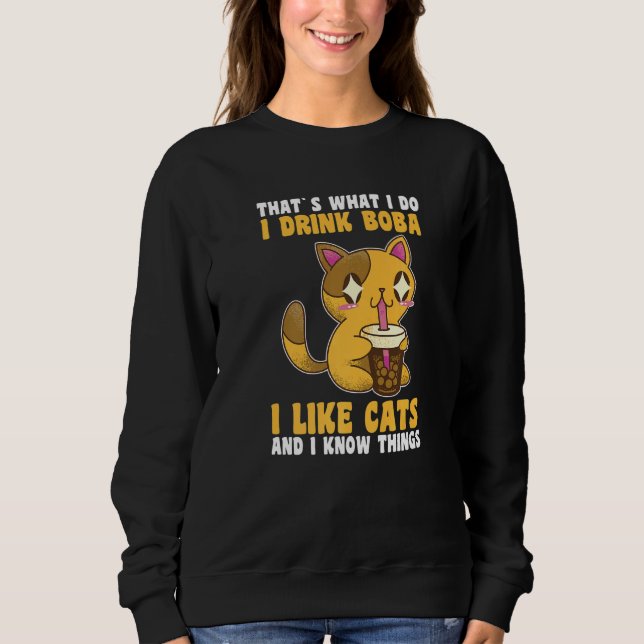 Camiseta Cats Boba Tea Bubble Tea (Frente)