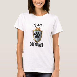 Camiseta Cat's Bodyguard | Funny Protector Pet Parent theme