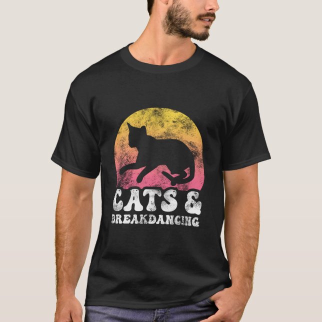 Camiseta Cats Breakdancing Hobby (Frente)