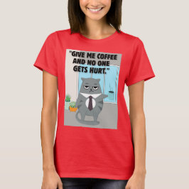 Camiseta Cats Coffee Coffee Quote
