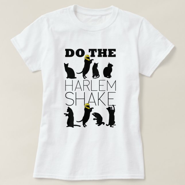 Camiseta Cats doing the Harlem Shake (Frente do Design)