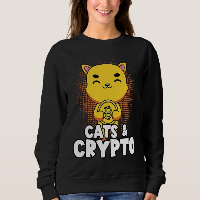 Camiseta Cats e Crypto Cryptocurrency Blocchain Trader F (Frente)