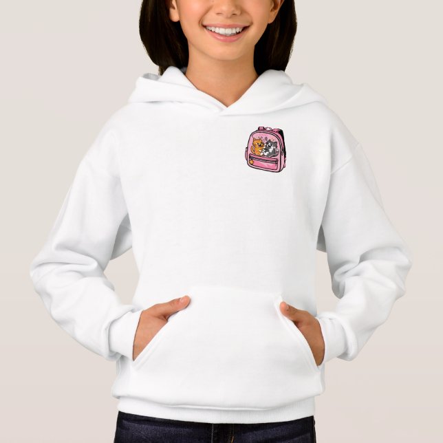 Camiseta Cats Fight in a Backpack (Frente)