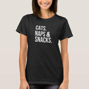 Camiseta Cats Naps & Snacks Proprietário do Cat Napping 1