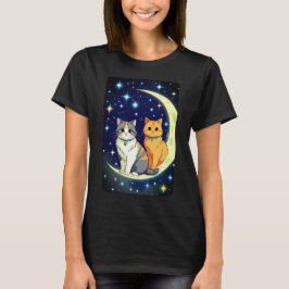 CAMISETA CATS ON THE MOON