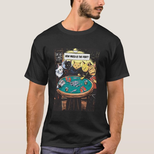 Camiseta cats playing poker (Frente)