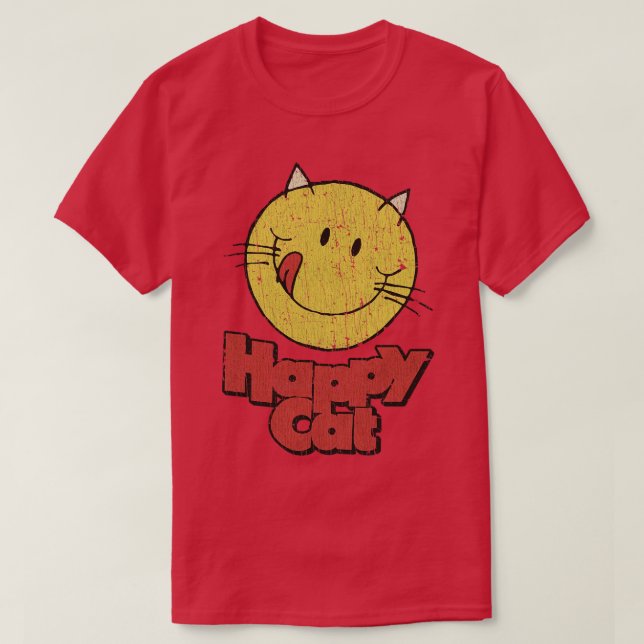 Camiseta Cats TShirtHappy Cat 98 TShirt (Frente do Design)