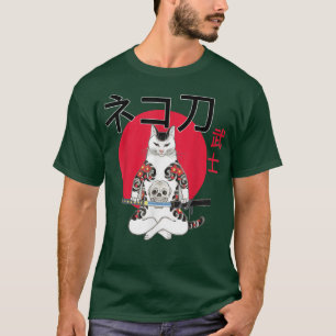 Camiseta Cats Yakuza Cats Samurais Cats tattoo Style Japan 