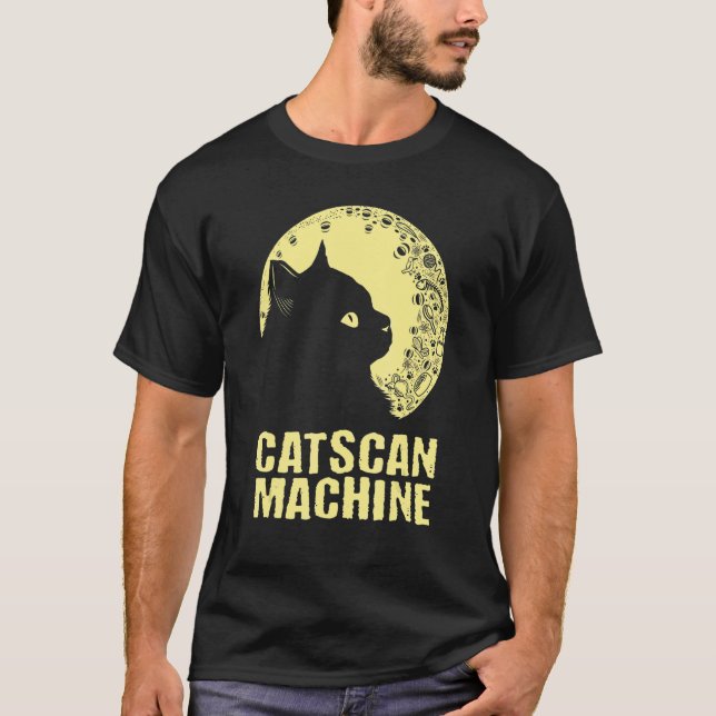 Camiseta Catscan Machine Cat     Kitten Humor Medical Staff (Frente)