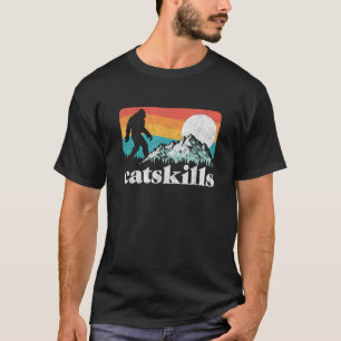 Camiseta Catskills Nova York Retro Pé Grande Montanhas