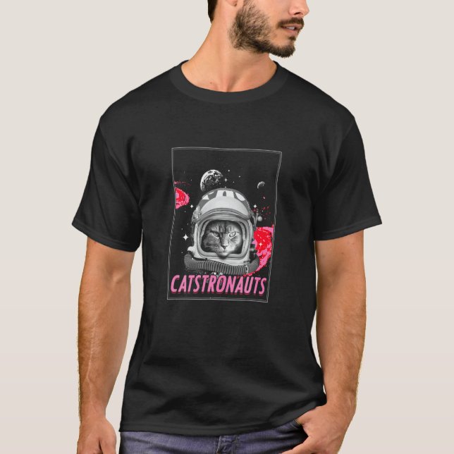 Camiseta Catstronaut Space Cat  Astronaut Scientist (Frente)