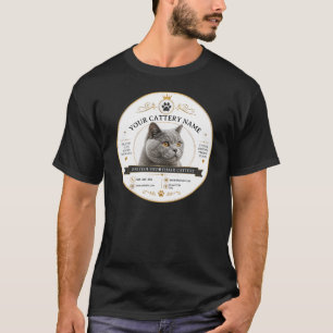 Camiseta Cattery Personalizado de British Shorthair