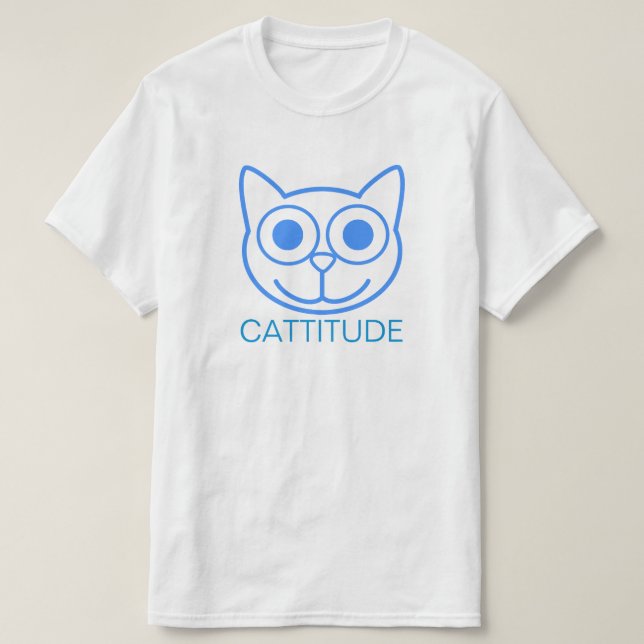 Camiseta Cattitude (Frente do Design)