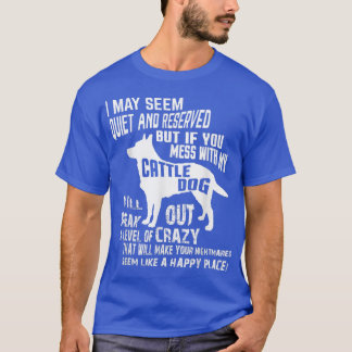 Camiseta Cattle Dog Crazy Funny Blue Heeler t