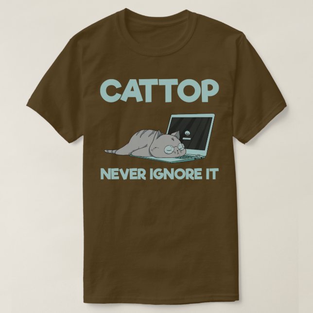 Camiseta Cattop Nunca Ignore (Frente do Design)