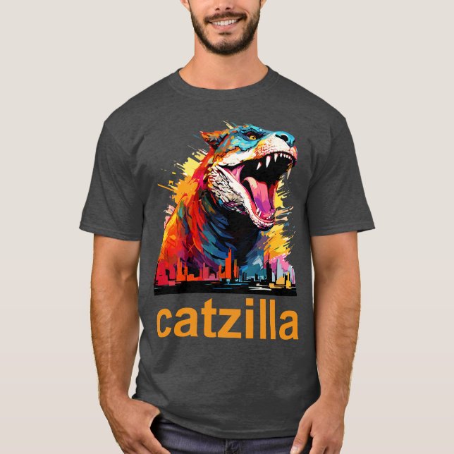 Camiseta Catzilla 8 (Frente)