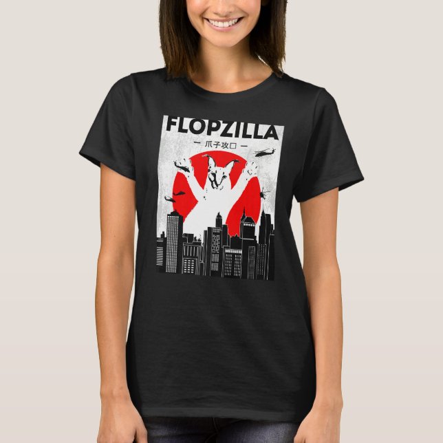 Camiseta Catzilla Funny Big Floppa meme Flopzilla Caracal C (Frente)