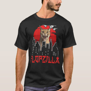 Camiseta Catzilla Funny Big Floppa meme Flopzilla Caracal C
