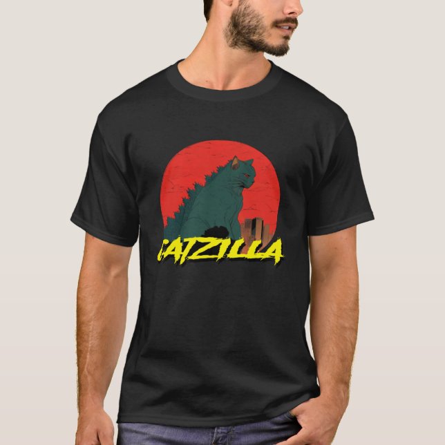 Camiseta CATZILLA   Gato (Frente)