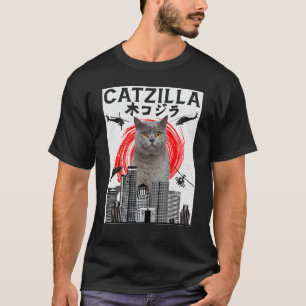 Camiseta Catzilla Gato Gatito