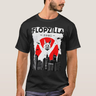 Camiseta Catzilla grande floppa meme Flopzilla Caracal Gato