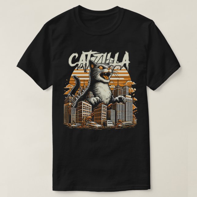Camiseta Catzilla King of Monsters (Frente do Design)