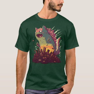 Camiseta Catzilla sunset