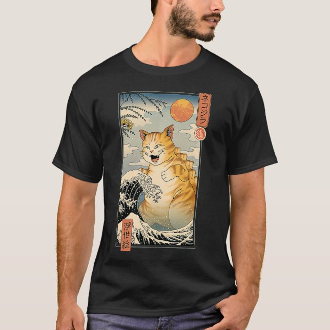 Camiseta Catzilla Ukiyoe (Frente)