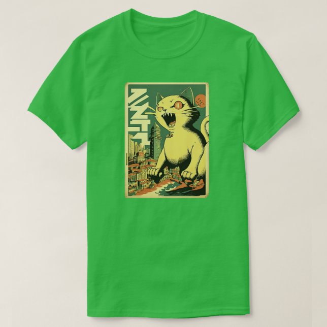 Camiseta Catzilla volta (Frente do Design)