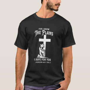 Camiseta Caubói Ajoelhado Na Cruz Versículo Das Escrituras