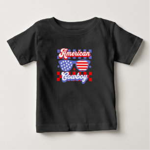 Camiseta Caubói Americano Ocidental Patriótico