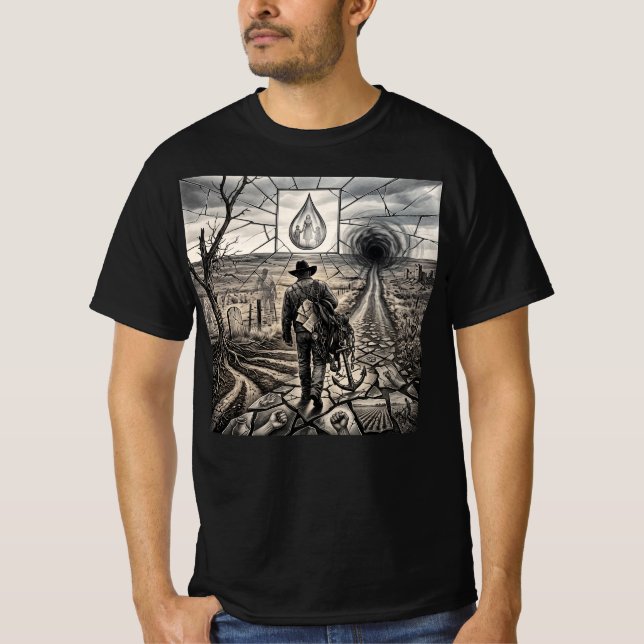 Camiseta Caubói Quebrado do Dead South (Frente)