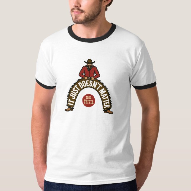 Camiseta Caubói Vermelho Tocador (Frente)