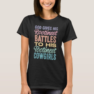 Camiseta Caubóiide Mais Arraigada Cristã Deus Jesus