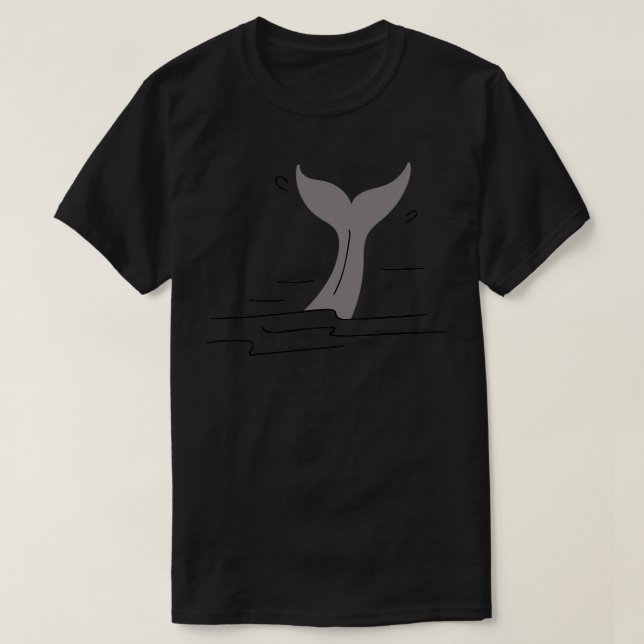 Camiseta cauda de baleia 6 (Frente do Design)