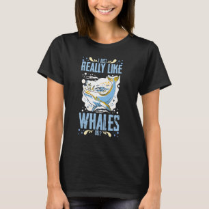 Camiseta Cauda de Baleia Azul Citações de Baleias Jubarte À