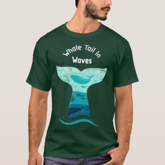 Camiseta Cauda De Baleia Em Ondas