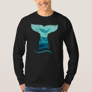 Camiseta Cauda de baleia em Waves Orca Killer Whale Ocean D